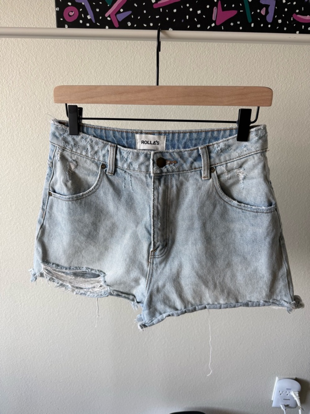 ROLLA'S High Rise Slim shorts size 28